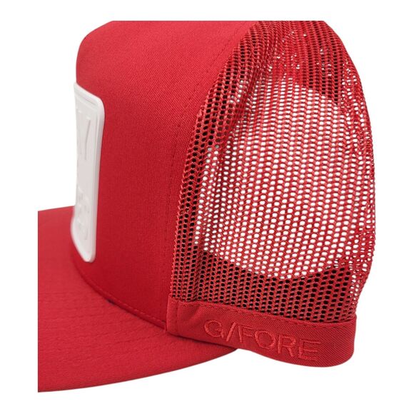 G/FORE Golf Pray for Birdies Hat Cap Trucker Preppy Brand New Red White - Picture 5 of 10